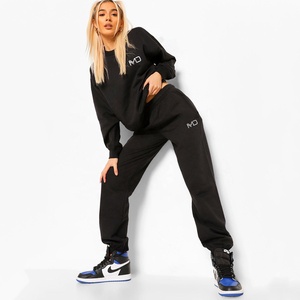 Polyester Women Tracksuit Custom Sweatsuit Jogger Set Private Label Blank <b>Track</b> Jogging Sweat <b>Suit</b> Womens Sweatpants Set - Product Image 5