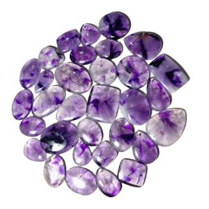 Oferta Especial: Última Piedra de Amatista Estrella Suelta en Cabujón, Gema Natural de Alta Calidad para Joyería, Formas Mixtas 20-45mm 8-12g con Descuento - Product Image 2