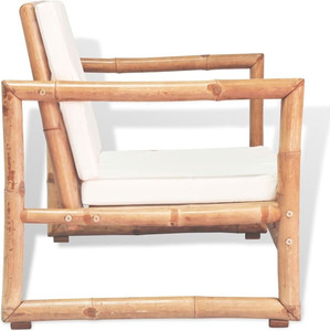 Wholesale Bamboo <b>Armchair</b> Outdoor Indoor Patio Chair with Cushion Natural Durable Garden Furniture Customizable Made in Vietnam - Product Image 6