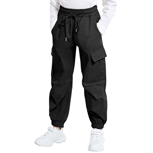 กางเกงคาร์โก้เอวสูงลำลองสำหรับผู้ชาย พิมพ์โลโก้ได้ตามต้องการ มีกระเป๋าหลายช่อง ผลิตจากผ้าโพลีเอสเตอร์/คอตตอน ผสมผสานกัน ระบายอากาศได้ดี และกันลม - Product Image 2