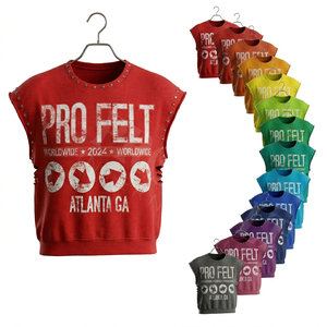 Camiseta de Hip Hop para Hombre, Estilo Urbano, Holgada, con Estampado DTF, Diseño de Logotipo Personalizado, Manga Corta, Transpirable, 100% Algodón - Product Image 1