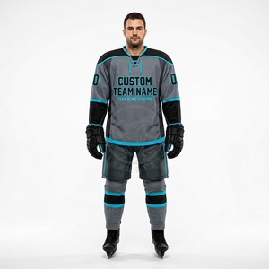 Custom Hockey Uniform Polyester Breathable Factory Supplier Sublimated Uniforms <b>Pad</b> Clearance Fit Team Roster USA Supply - Product Image 5