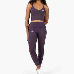 Tenues de sport unies pour femme : ensembles de yoga, ensembles de fitness, ensembles de survêtements, soutien-gorge de sport, pantalons de sport - Product Image 1