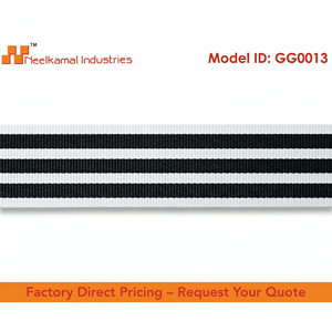 25mm Black White Stripe Grosgrain <b>Ribbon</b> Bulk Supply for Hair Accessories Sewing Projects Retail Packaging and DIY Craft Use - Product Image 5