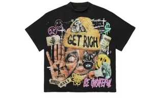 Men's Short Sleeve O-Neck T-<b>Shirt</b> <b>Patchwork</b> Print Street Style Regular Fit Polyester Jersey Fabric Geometric Pattern Anti-Shrink - Product Image 2