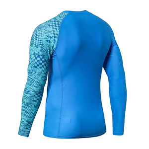 Rashguard de compression pour homme, adulte, en Spandex/Polyester, respirant, écologique, séchage rapide, impression par sublimation intégrale, taille OEM - Product Image 2