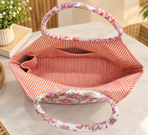 Fashionable Lady Vintage Winter Handle <b>Canvas</b> <b>Tote</b> Bag New Design Large Capacity Two Inner Pockets Lightweight Bottle Pocket - Product Image 2