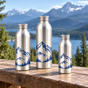 Botellas de Aluminio Impresas Personalizadas para Jugo, 250ml, 350ml, 500ml, Envases de Grado Alimenticio con Tapas de Rosca de Aluminio - Product Image 6