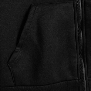 Sweat à capuche zippé pour homme, motif uni, respirant, coupe oversize, col rond, logo personnalisable sur le devant, style sportif, tissu en pur coton - Product Image 5