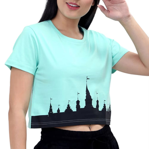 เสื้อครอปท็อปผ้าริบเนื้อนุ่ม ยืดหยุ่น สวมใส่สบาย แฟชั่นฤดูร้อน ขายส่ง รับทำโลโก้ เสื้อครอปท็อปผู้หญิงสุดฮิต - Product Image 5