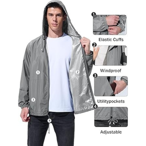 Veste matelassée à capuche imperméable et coupe-vent de haute qualité pour hommes, idéale pour la randonnée et la pêche en extérieur, avec faible MOQ - Product Image 5