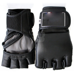 Gants de MMA en cuir de vachette avec logo et couleur personnalisés, gants d'entraînement lacés pour la boxe en plein air, antidérapants, haute qualité - Product Image 5