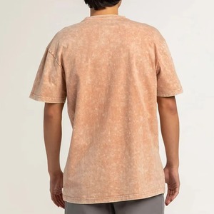 Servicio OEM, Camiseta de Corte Holgado con Lavado Ácido, Personalizada e Impresa para Hombre, 100% Algodón, Precio Bajo al por Mayor, Camisetas con Lavado Ácido para Hombre - Product Image 4