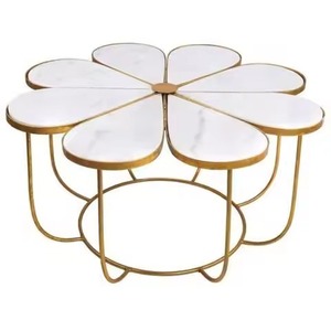 Trending Design Modern <b>Gold</b> Openwork Mesh Metal Base Wood Top Round Coffee <b>Table</b> For Hotel Reception Lounge Coffee <b>Table</b> - Product Image 5