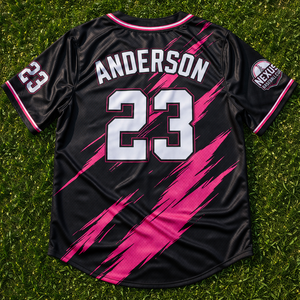 เสื้อเบสบอลทีมแบบกำหนดเองสำหรับโรงเรียน ไซส์ใหญ่พิเศษ แห้งเร็ว ระบายอากาศได้ดี ผ้าโพลีเอสเตอร์ 100% พิมพ์ลายชื่อและหมายเลขผู้เล่น - Product Image 2