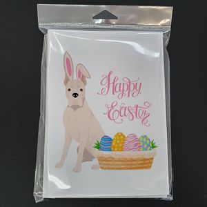 Whimsical A7 Size 5x7 White Boxer <b>Easter</b> Blank Note <b>Cards</b> <b>Pack</b> of 8 with Envelopes Greeting <b>Cards</b> - Product Image 3