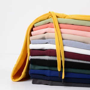 Autumn 350gsm Polyester/Cotton Hooded Pullover Sweatshirt Premium Heavy Fleece Regular Fit Custom Men's Hoodies - Product Image 5