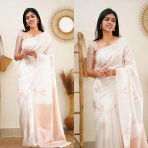 EL ÚLTIMO DISEÑADOR HERMOSO RICO PALLU JACQUARD TRABAJA EN TODO EL SAREE POR FATEMA FASHION - Product Image 1