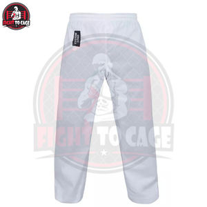 Uniforme de Taekwondo Blanco con Cuello en V, Antiencogimiento, para Artes Marciales, Estilo Maestro de Cinturón Negro, en Oferta - Product Image 5