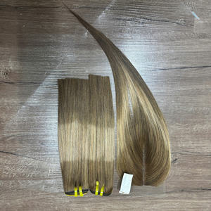 Mejor Combo Tres Tonos Color Humano Vietnamita Color Natural Precio de Fábrica Extensiones de Cabello Hueso Cabello Liso - Product Image 5