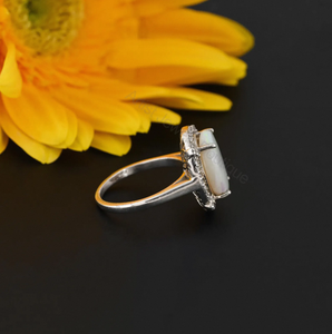 Classic 925 Silver <b>Jade</b> <b>Ring</b> Bezel Setting Women's Gemstone Jewelry Everyday Wear - Product Image 1