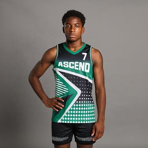 Maillots de basket-ball personnalisés à bas prix avec logo, sans manches, en sublimation, en mesh, pour l'entraînement, de haute qualité, ensembles uniformes - Product Image 1