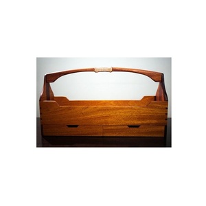 Durable Sustainable Wooden <b>Caddy</b> Storage Organizer for Home Office <b>Kitchen</b> Coffee Bar Bathroom Counter Farmhouse Home Decor - Product Image 3