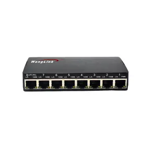 Wanglink DC 5V 12V port1-8 Poe in Poe Out Megabit Reverse Poe Switch Hersteller