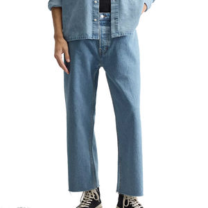 Straight Fit Casual Pants for <b>Men</b> / Custom Regular Fit Denim <b>Men</b> Pant / Wholesale Price Blue Denim <b>Jeans</b> for <b>Men</b> Breathable - Product Image 1