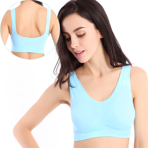 Soutien-gorge de sport sans fil push-up pour femmes, avec coussinets amovibles, idéal pour la course, la gym, le yoga et le sommeil - Product Image 4