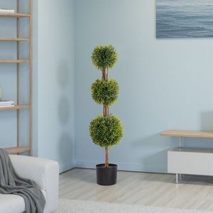 2pcs Green 115cm PVC <b>Artificial</b> <b>Tree</b> Boxwood Three-Ball Design - Product Image 5