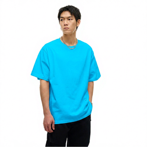 เสื้อยืดผู้ชายทรงปกติ สีขาวล้วน ผ้าฝ้าย 100% แขนสั้น คอกลม ทรงลำลอง ผ้าเทอร์รี่ ระบายอากาศได้ดี ดีไซน์เรียบง่าย - Product Image 4
