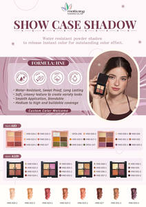 Star Products Colección de sombras de ojos en polvo con brillo metálico sin estimulación para difuminar apariencia suave - Product Image 2