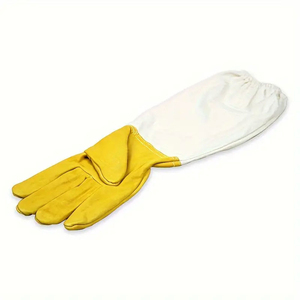 Guantes de apicultura de cuero 100% algodón antialérgicos, guantes de protección contra picaduras de abejas, guantes ventilados de manga larga, equipo. - Product Image 5