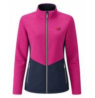 Veste softshell pour femmes grandes tailles, fermeture éclair, col montant, manches longues, légère, pour l'extérieur