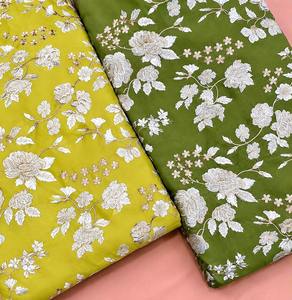 Tissu en Chiffon Brodé Malty Dobby 100% Polyester Respirant Écologique pour Mariage, Couleurs Personnalisées, Fournisseur Textile Export - Product Image 2