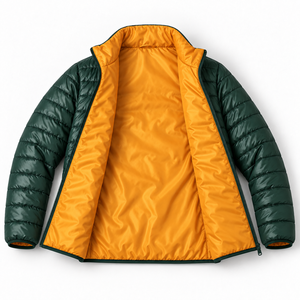 Wholesale Men's Lightweight Puffer <b>Jacket</b> Quilted Windproof Winter Coat Custom Logo Full Zip Outdoor OEM Manufacturer Supplier - Product Image 6