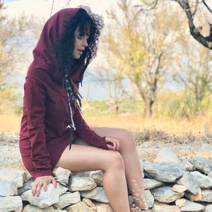 เสื้อคลุมมีฮู้ดสไตล์โบฮีเมียน ผ้าฝ้ายยืด คอวัว แขนยาว สไตล์แฟรี่คอร์ เอล์ฟ เสื้อผ้าสำหรับงานเทศกาล เสื้อทรงหลวมสำหรับฤดูร้อน สไตล์โบฮีเมียน - Product Image 3