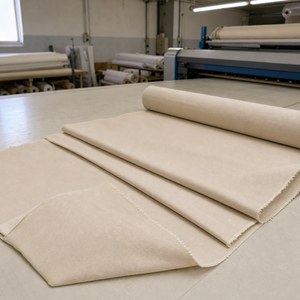 100% Cotton Poplin Raw/Grey <b>Fabric</b> Plain Weave Greige Textile for Making Garment Manufacturing Shirting Uniforms - Product Image 3
