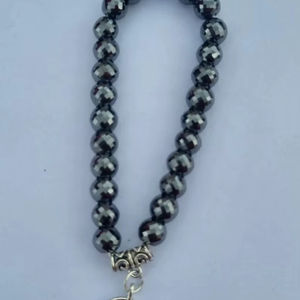 สร้อยข้อมือมอยส์ซาไนต์สีดำ 8 มม. / ลูกปัดเหลี่ยม / เกรด AAA / สำหรับทำสร้อยคอและเครื่องประดับมอยส์ซาไนต์ - Product Image 1