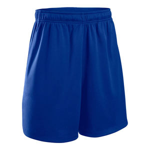 Shorts Bermuda Homme Bleu Uni Taille Élastique Séchage Rapide en Polyester – Style Urbain Décontracté – Meilleures Ventes - Product Image 1
