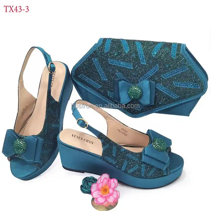 Wholesale Italian shoe and bag set matching shoes bags 2023