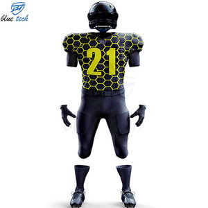 Premium Quality American Football Uniform Custom Team Name Number Jersey Pants Set Custom Logo Print Breathable Short Sleeve - Product Image 2