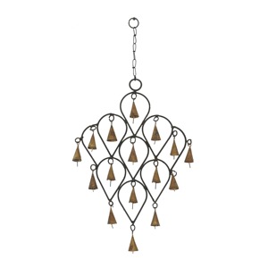 Campanas Colgantes de Metal Hechas a Mano, Adorno Decorativo Rústico en Forma de Arco - Product Image 3