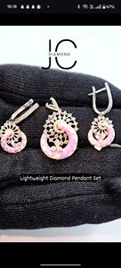 Colección de Joyería Premium, Colgantes de Diamantes Creados en Laboratorio con Certificación IGI, Dijes de Oro Blanco y Rosa de 14K, 0.78ct, Lujosos y Éticos para Mujer - Product Image 3