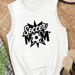 Design SOCCER MOM avec ballon de football Gilet décontracté pour femme - Product Image 2