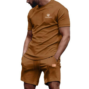 Ensemble short et t-shirt pour homme, design personnalisé respirant, design cool, coupe confortable - Product Image 1
