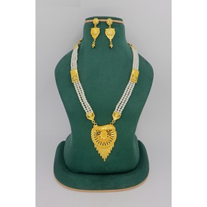 Collar corto más vendido a la venta Diseño de joyería Africana Joyería favorita Joyas nupciales chapadas en oro Conjunto de collar chapado en oro - Product Image 3
