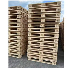 Paleta Europea de Madera, Entrada de 4 Vías, Paleta de Envío Industrial, 1200 x 1000 mm, Carga Dinámica de 2.0T, Logística de Almacén, Modelo 98CPU, 17 kg - Product Image 1
