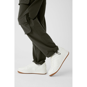 Pantalones de Trabajo Multibolsillos para Hombre, Pantalones Versátiles Convertibles Casuales con Cierre de Cintura Seguro, Teñido Liso en Color - Product Image 2
